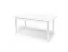 Extendable Table Rectangular Art Povera White Matt Legs Sabre