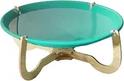 Cat Hammock Bed with Stable Wooden Base | Comfortable Mesh Raised Cot, Deep Pocket Design, for Indoors & Outdoors