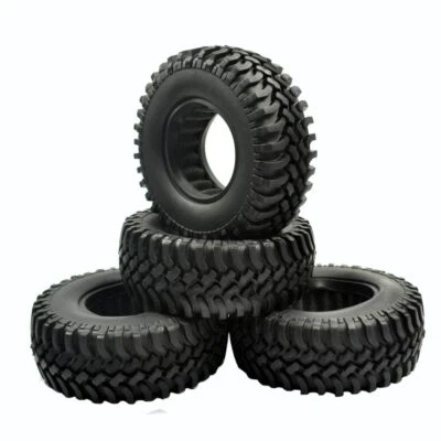 4pcs 100mm Rock Crawler Tires Tyre For 1/10 RC4WD D90 D110 AXIAL SCX10 Wheel Rim