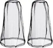 2 Pcs Head Net Face Mesh Head Cover for Outdoor Lovers Protect from Fly Screen Mosquito Gnat and Other Flies