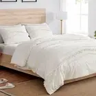 Sweet Jojo Designs Queen Duvet Cover and Shams Set Boho Fringe Tufted