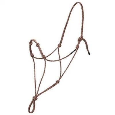 Weaver Leather Average horse size Burgundy & tan SILVERTIP FOUR KNOT ROPE HALTER
