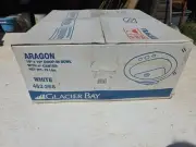 Glacier Bay Aragon 19 in. With 4" center Drop-In Round White Bathroom Sink