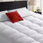 Mattress Topper Thick Cooling Matress Pad Cotton Plush Pillow Top Deep Pocket