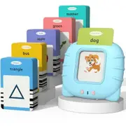 Toddler Learning Toys for Age3+ Boys and Girls,Autism Sensory Toys for Autistic Children,Speech Therapy Toys,112 Cards - 224 Sight Words Talking Flash Cards (Light Blue)