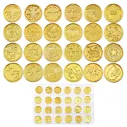 Glarks 24Pcs Wax Sealing Stamp Set, Assorted Removable Sealing Wax Stamp Head...