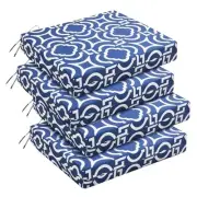 Outdoor Chair Cushions Set of 4 18.5x16x3 Inch (Pack of 4) Circular Geometry