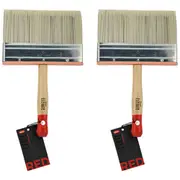 2x Jasart Elevate Red Synthetic Craft Painting Flat Giant Brush 6"/150mm Flat