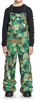 [DC] Boys Banshee Youth Snow BibSkiing Bib, Chive Leaf Camo Youth, 10