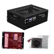N16 Quad M.2 M-Key NVMe SSD HAT with Metal Case & Active Cooler for Raspberry