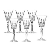 Modern Italian Crystal Glass Set for Parties - Marilyn Set of 6 White Wine