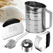 Biscuit Cutter Set Stainless Steel, 9 Pcs Pastry Blender Set with Biscuit Cut...