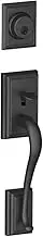 Schlage F58 ADD 622 Addison Exterior Handleset with Deadbolt, Matte Black (Exterior Half Only)