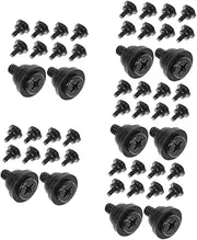 50 Pcs Hard Disk Damping Screw DIY Hard Drive Screw Ssd Drive Transmission Knurled Hole Bolt Motherboard Fixing Tool Countersunk Wrench Hardware Standoffs Auto Plug Kit Iron Black