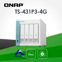 在飛比找PChome24h購物優惠-[搭WD 紅標Plus 8TB*2 QNAP TS-431P