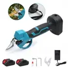Electric Cordless Pruning Shears Secateur Branch Scissor Cutter Pruner w Battery