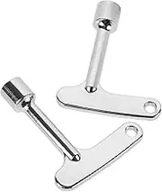 FONDOTIN 2pcs Outdoor Trash Bin Lock Key Metal Lock Trash Can Key Peel Box Waste Bin Key