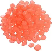 uxcell 200pcs Glow Rocks 13-17mm Glow Pebbles Decoration in The Dark Luminous Stones Decor DIY Decorative Orange for Garden, Potted Plant, Fish Tank