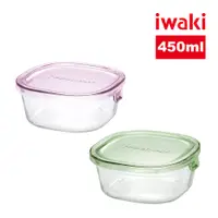 在飛比找PChome24h購物優惠-【iwaki】日本耐熱玻璃微波保鮮盒-450ml
