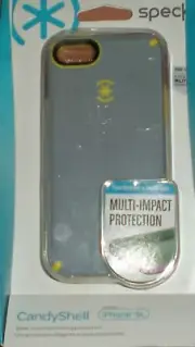 Speck CandyShell Dual Layer Hybrid case for Apple iPhone 5c, Gray & Yellow, New