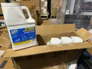 LOT of 6 - Spill Magic Sorbent Powder, 3 lb Bottle, White CASE