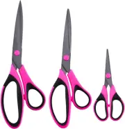 Craft Scissors Set, Scissors All Purpose Heavy Duty, Teflon Non-Stick Titanium