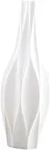 1pc Ceramic Flower Jug Simple Decorative Flower Vase Tall Vase Room Decor Stand for Plants Indoor Decorative Floral Vase Flower Holder Household Ceramic Vase Glass Container White