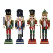 Wooden Nutcracker Ornament Sculpture Desktop Xmas Gift Decoration Christmas