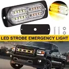 1X LED Strobe Emergency Lights 20 LED Amber White Surface Mount Warning Flashing