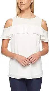 [Calvin Klein] Women's Cold Shoulder Blouse