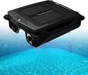 Solar Powered Robotic Pool Skimmer, Automatic Pool Cleaner Robot with 2 Cleaning Modes, Automatic Obstacle Avoidance, 5 H Battery Life, Dual Charging Mode, for All Swimming Pools