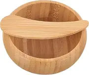 Bamboo Facial Mask Mixing Bowl Set with Spoon Mask Tool Mask Bowl Kit for Home Beauty Care