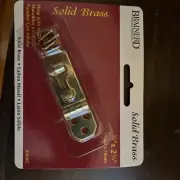 Brain are Solid Brass Hasp W/ Hook 3/4” x 2 3/4”. 840xc. 2 Boxes of 10 each. 20