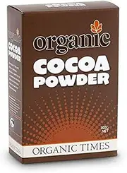 Organic Times Organic Cocoa Powder Packet, 200 g