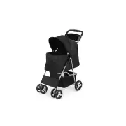 Pets Dogs Cats Foldable Pet Stroller Trolley - Black