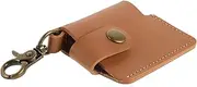 MOBUTOFU Leather Lighter Case for Camping Compact Durable Cigarette Lighter Pouch Bag Outdoor Cover Keychain Storage