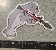 #5 of 5 - Global Ordnance Manatee RPG Ammo Vinyl Decal Sticker Shot Show