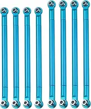 uxcell 8pcs Pull Rod Link Rod Linkage Aluminum Alloy Wheel Base Upper Lower Link Rod Chassis Linkage for MN86K MN86KS 1/12 RC Car（Blue）