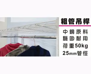 BuyJM鐵力士白烤漆強固型90x45x180CM三層單桿衣櫥附布套 (9折)