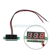 10PCS 0.28" 3-Digital 2 Wire Voltage Meter Red LED Panel Display Voltmeter Meter