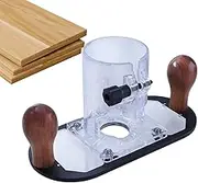 Router Trimmer Base,Protective Transparent Router Base Plate | Power Tool Accessory for Beginners Home Users Professionals Business Users Craft Enthusiasts