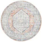 Mayfair Chloe Peach Round Rug