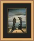 Salvador Dali Archeological Reminiscence Millet's Angelus Custom Framed Print