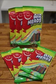 Lot of 7 - AirHeads Xtremes Sweetly Sour Candy, 4.5 oz Rainbow Berry Exp 06/26