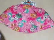 New Paw Patrol Girls Bucket Hat Floppy Sun Beach Fishing Pool Hat , 12-14 months