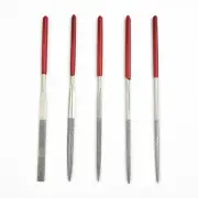 5 Diamond Mini Needle Files Set Chipped Glass Metal Jeweler Wood Carving Craft