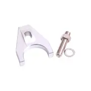 Aeroflow Billet Distributor Hold Down Clamp - Silver Suits for Chevy SBC / BB