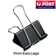 12 x PCS 51mm Extra Large Foldback Fold Back Clips 51mm Bulldog Clip 50mm