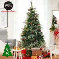 在飛比找i郵購優惠-摩達客★6呎/6尺(180cm)諾貝松松針混合葉聖誕樹 裸樹