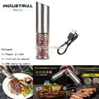 Stainless Steel Electric Automatic Salt and Pepper Mill Grinder Pepper Mill Set